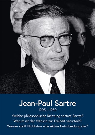 Sartre Wissenskarte oder Lernkarte